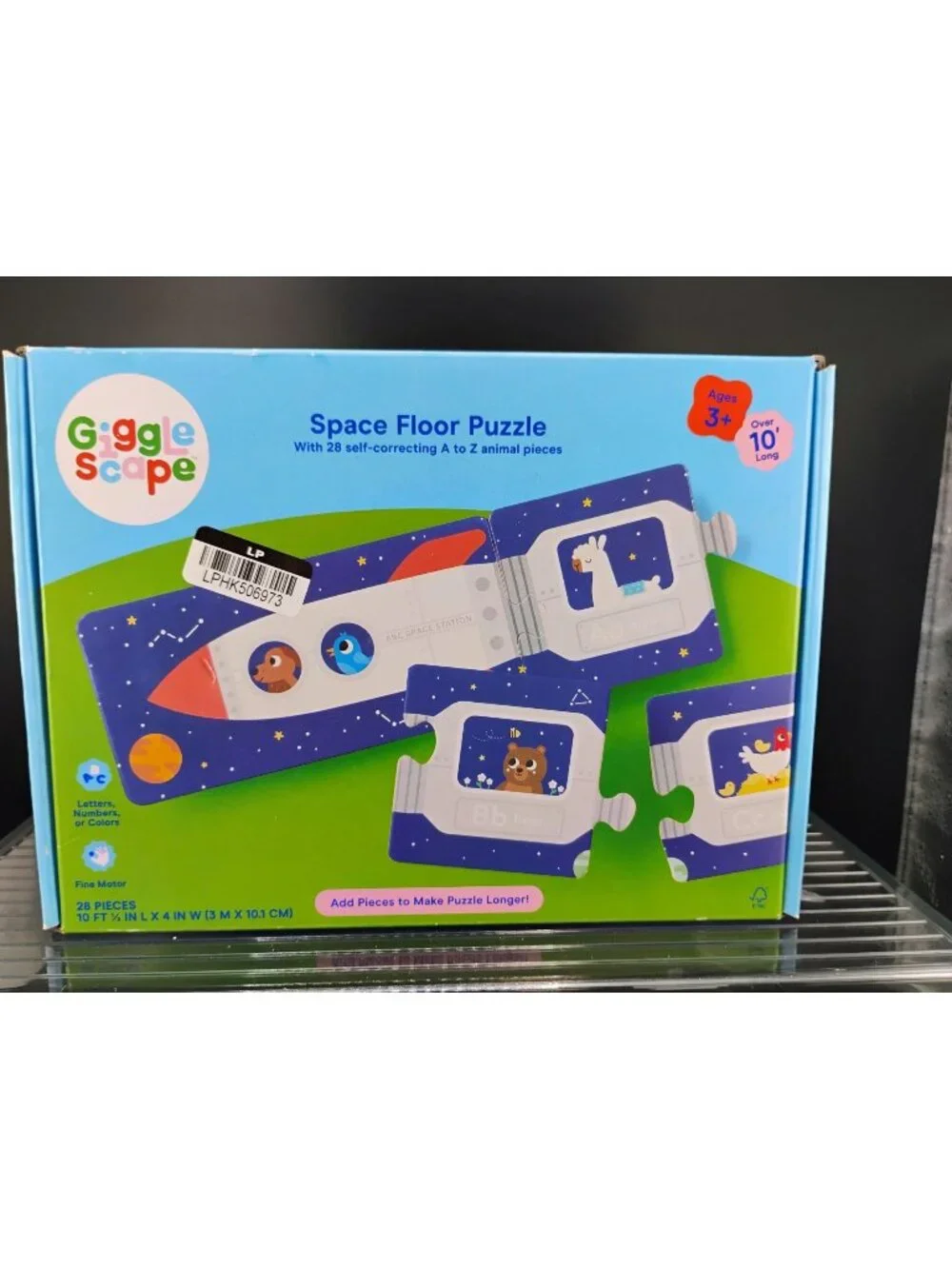 GiggleScape Alphabet Space Floor Puzzle 28-Piece Ages 3+